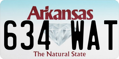 AR license plate 634WAT