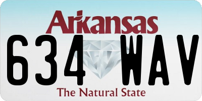 AR license plate 634WAV
