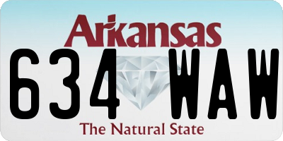 AR license plate 634WAW