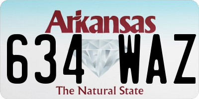 AR license plate 634WAZ