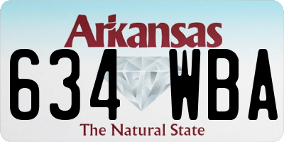 AR license plate 634WBA