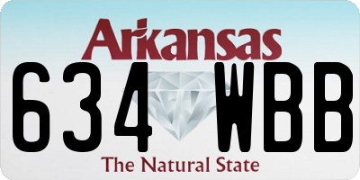 AR license plate 634WBB
