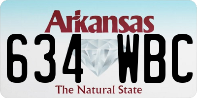AR license plate 634WBC