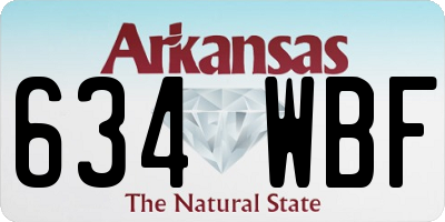 AR license plate 634WBF