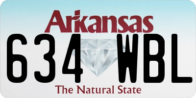 AR license plate 634WBL