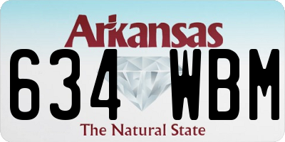 AR license plate 634WBM