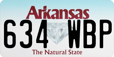 AR license plate 634WBP