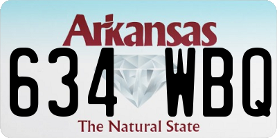 AR license plate 634WBQ