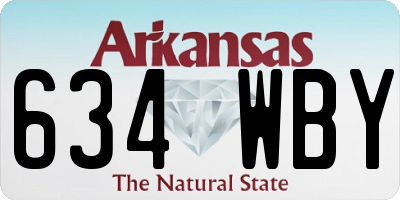 AR license plate 634WBY