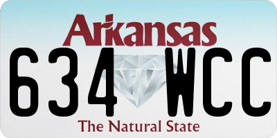 AR license plate 634WCC
