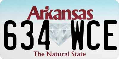 AR license plate 634WCE