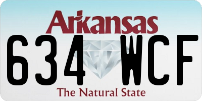 AR license plate 634WCF