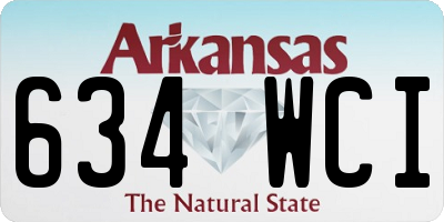 AR license plate 634WCI