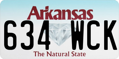 AR license plate 634WCK