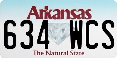 AR license plate 634WCS