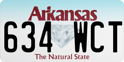 AR license plate 634WCT