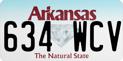 AR license plate 634WCV