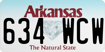AR license plate 634WCW