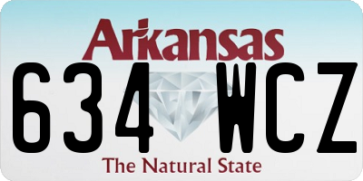 AR license plate 634WCZ