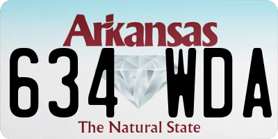 AR license plate 634WDA