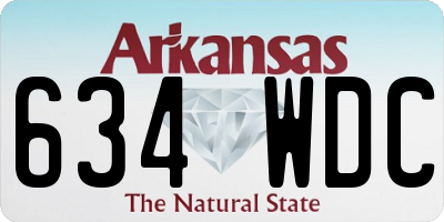 AR license plate 634WDC