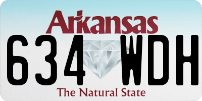 AR license plate 634WDH