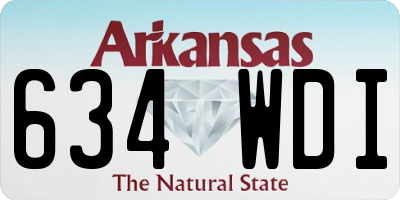 AR license plate 634WDI