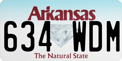 AR license plate 634WDM