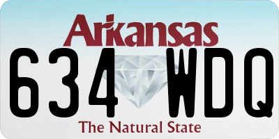 AR license plate 634WDQ