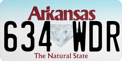 AR license plate 634WDR