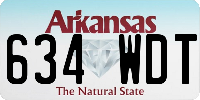 AR license plate 634WDT
