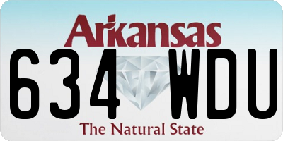 AR license plate 634WDU