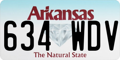 AR license plate 634WDV