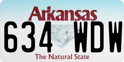 AR license plate 634WDW