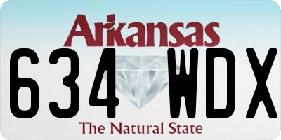 AR license plate 634WDX