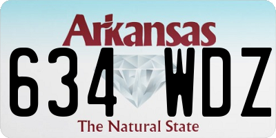 AR license plate 634WDZ