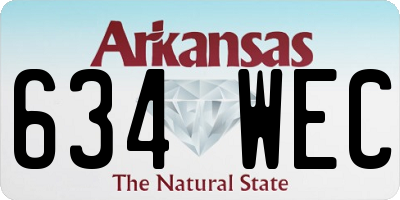 AR license plate 634WEC