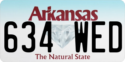AR license plate 634WED