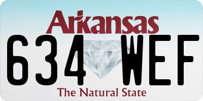 AR license plate 634WEF