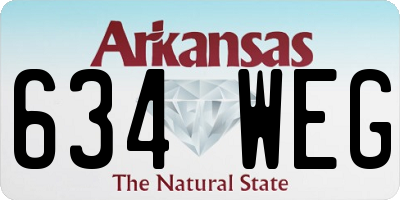 AR license plate 634WEG