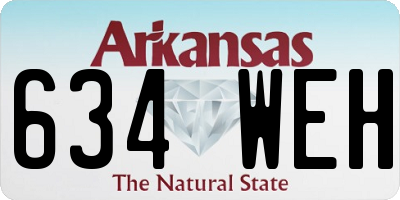 AR license plate 634WEH