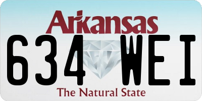 AR license plate 634WEI