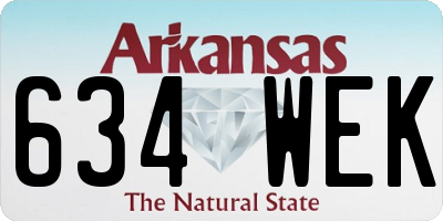 AR license plate 634WEK