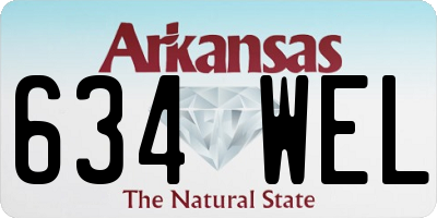 AR license plate 634WEL