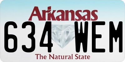 AR license plate 634WEM