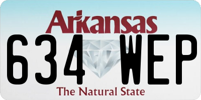 AR license plate 634WEP