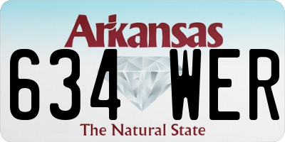 AR license plate 634WER