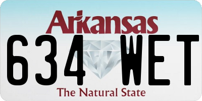 AR license plate 634WET