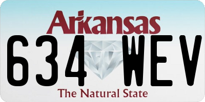 AR license plate 634WEV