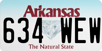 AR license plate 634WEW